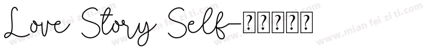 Love Story Self字体转换
